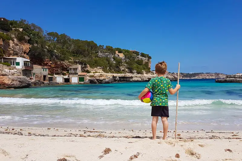 family beach Cala Llombards