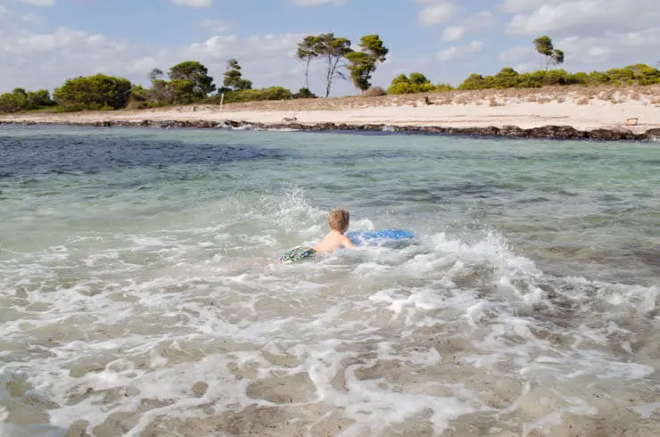 Mallorca im Oktober. Strandwetter.