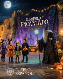 Halloween im Pueblo Español in Palma