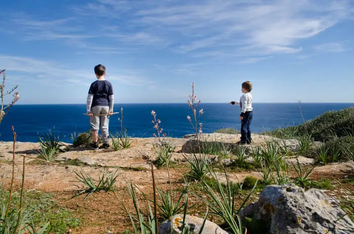 Wanderung mit Kindern zur Cala Marmols, Mallorca
