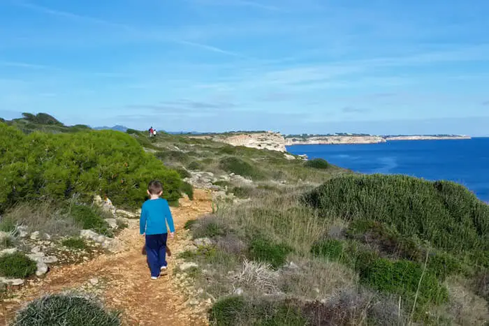 Wanderung mit Kindern zur Cala Marmols, Mallorca