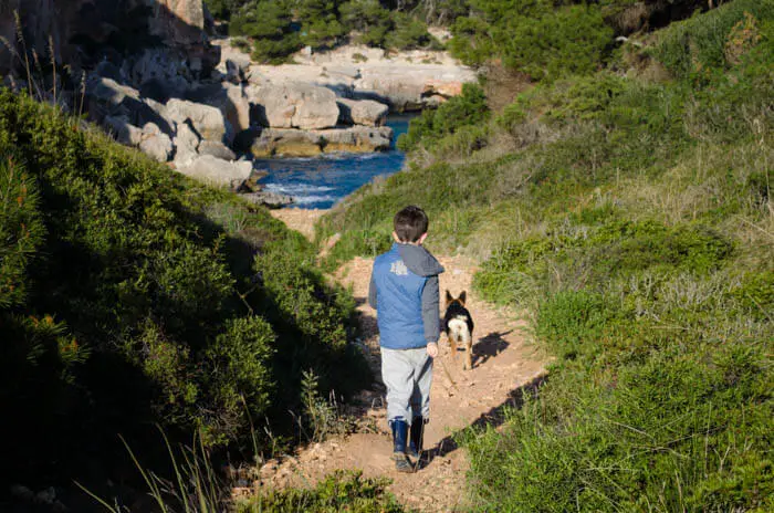 Wanderung mit Kindern zur Cala Marmols, Mallorca