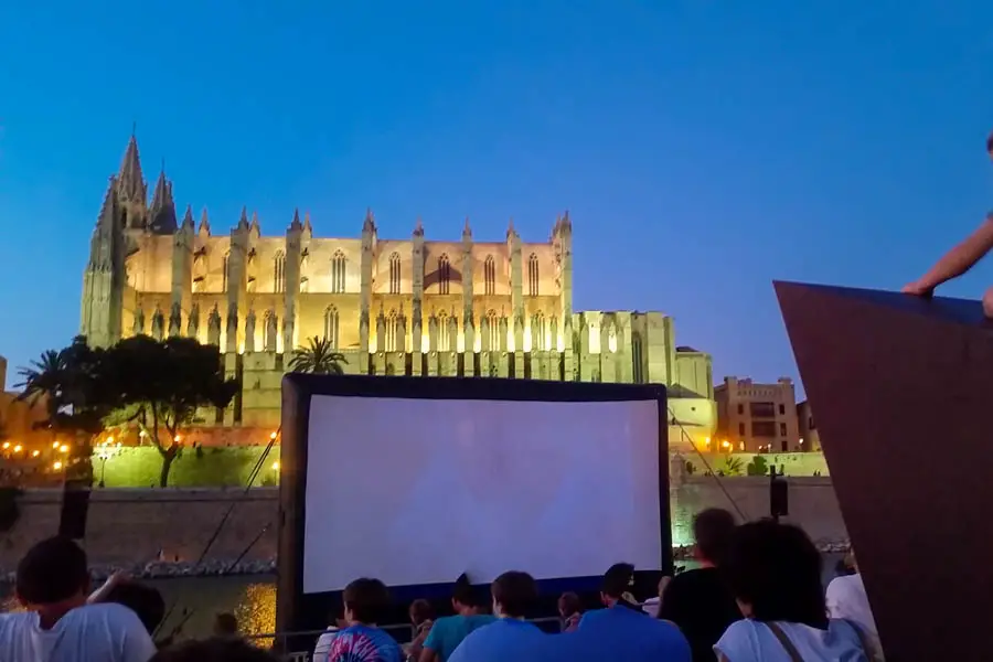 Open Air Kino in Palma de Mallorca