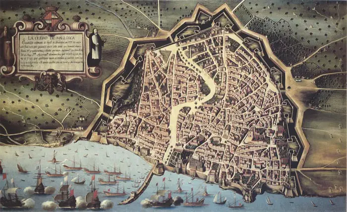 Oberstadt und Unterstadt in Palma de Mallorca