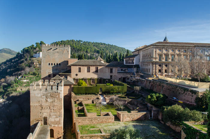 Alhambra. Granada. Andalusien.