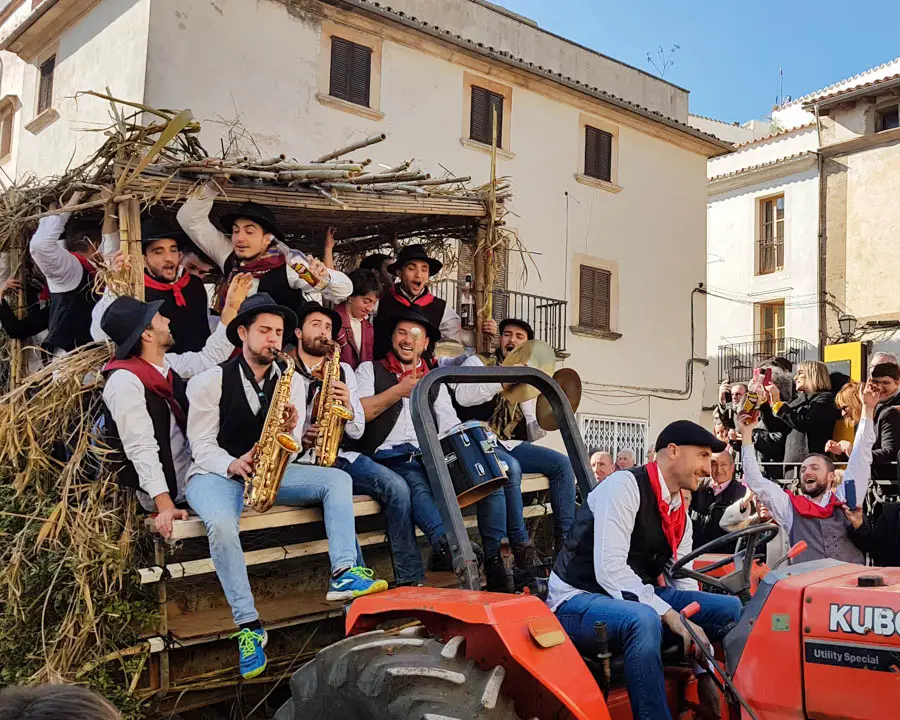 Umzug zu Sant Antoni in Artà