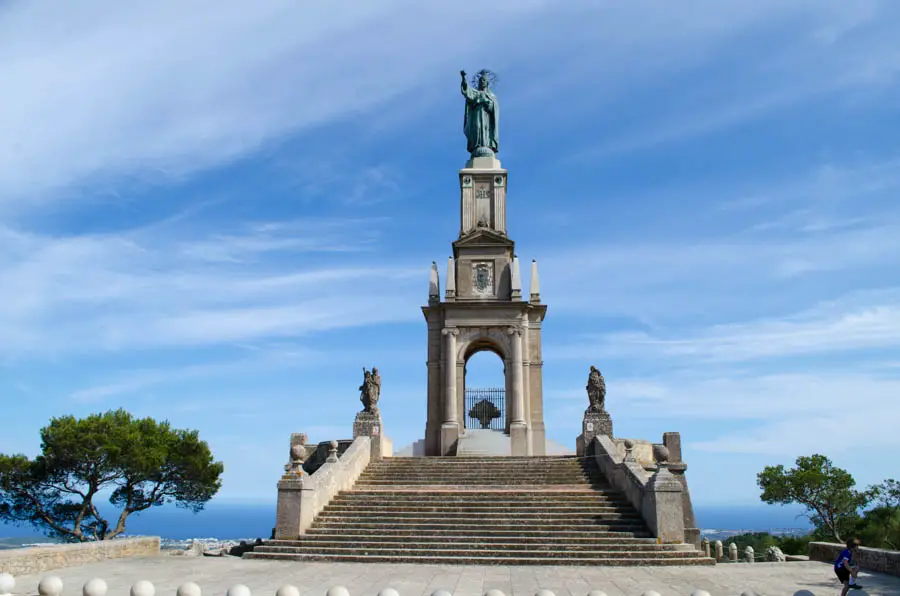 Christdenkmal am Santuari de Sant Salvador