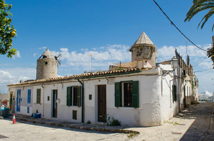 Mühlenviertel bei Santa Catalina in Palma de Mallorca