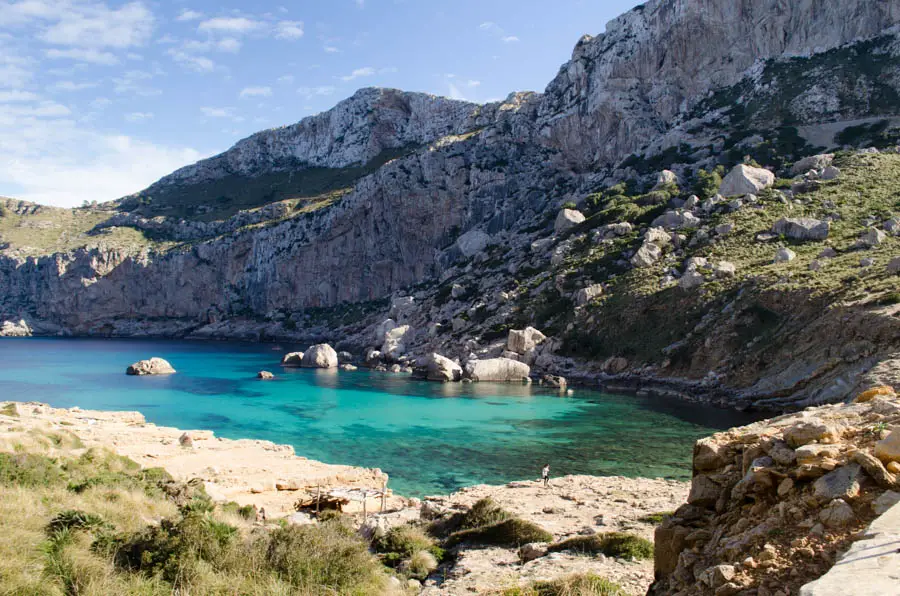 Cala Figuera Beach on the Cap de Formentor Peninsula