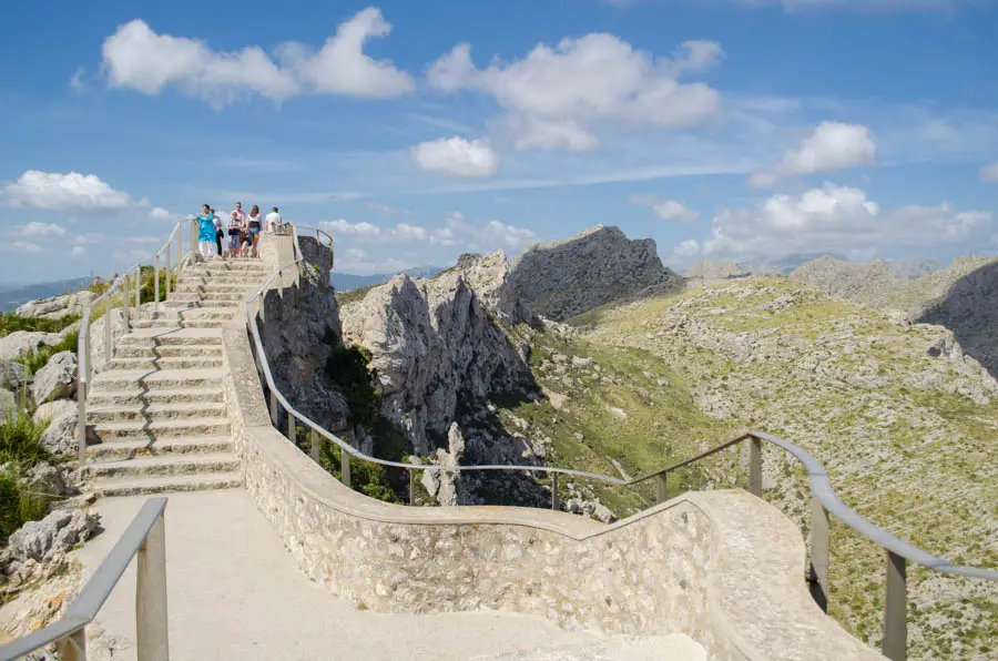 Viewpoint Es Colomer on the road of Cap de Formentor