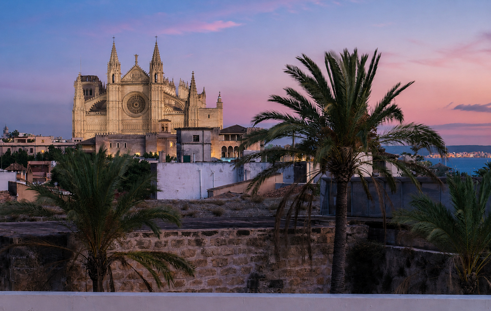 Sonnenuntergang am Es Baluard in Palma