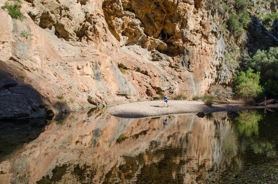 Hiking with children torrent de pareis mallorca