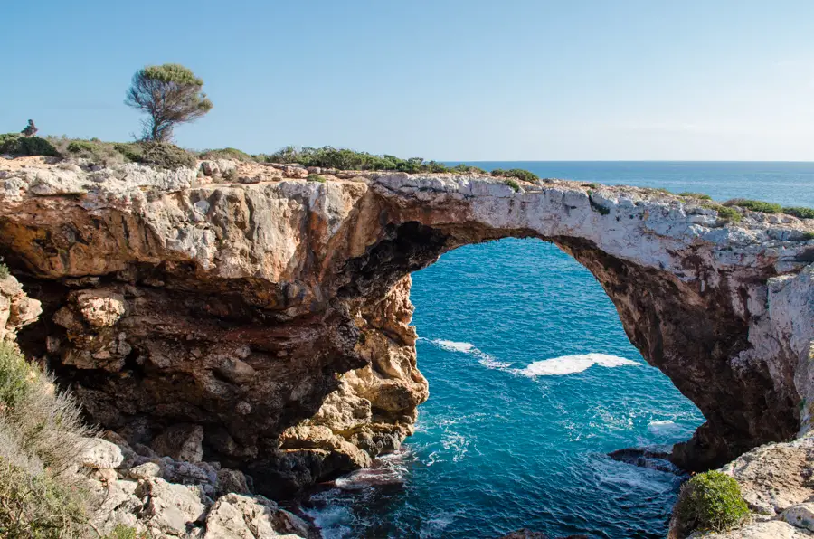 stone arc at Cala Varques