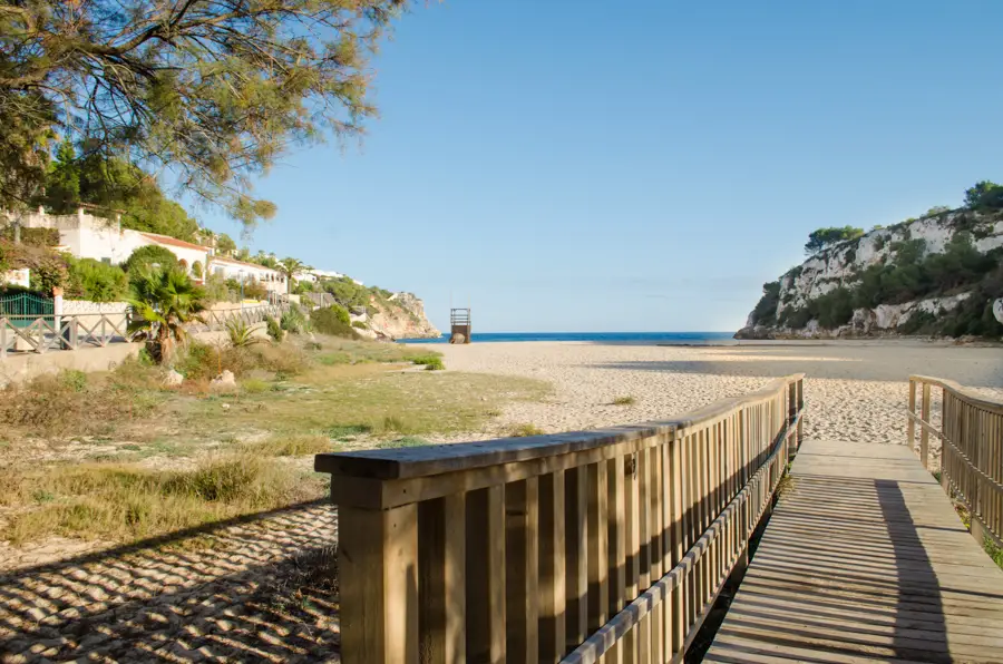 the beach of cala romantica