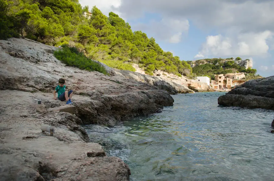 Swimming in Cala S'Almunia