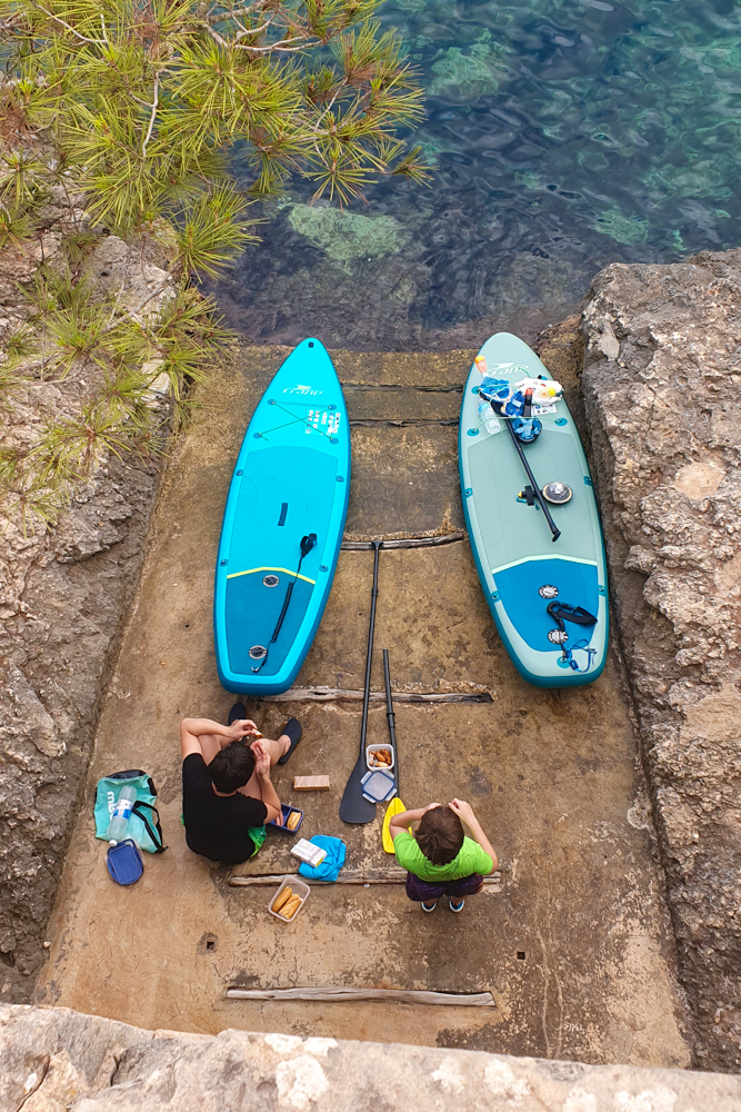 Stand up Paddle Ausflug in den Naturpark Mondragó