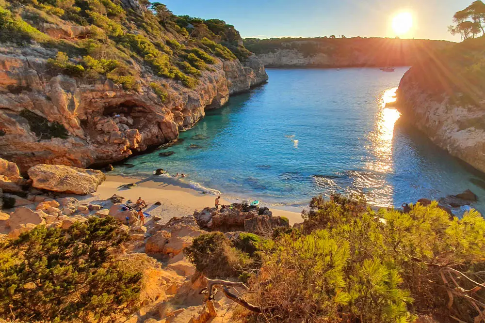 Parking at Caló des Moro Beach