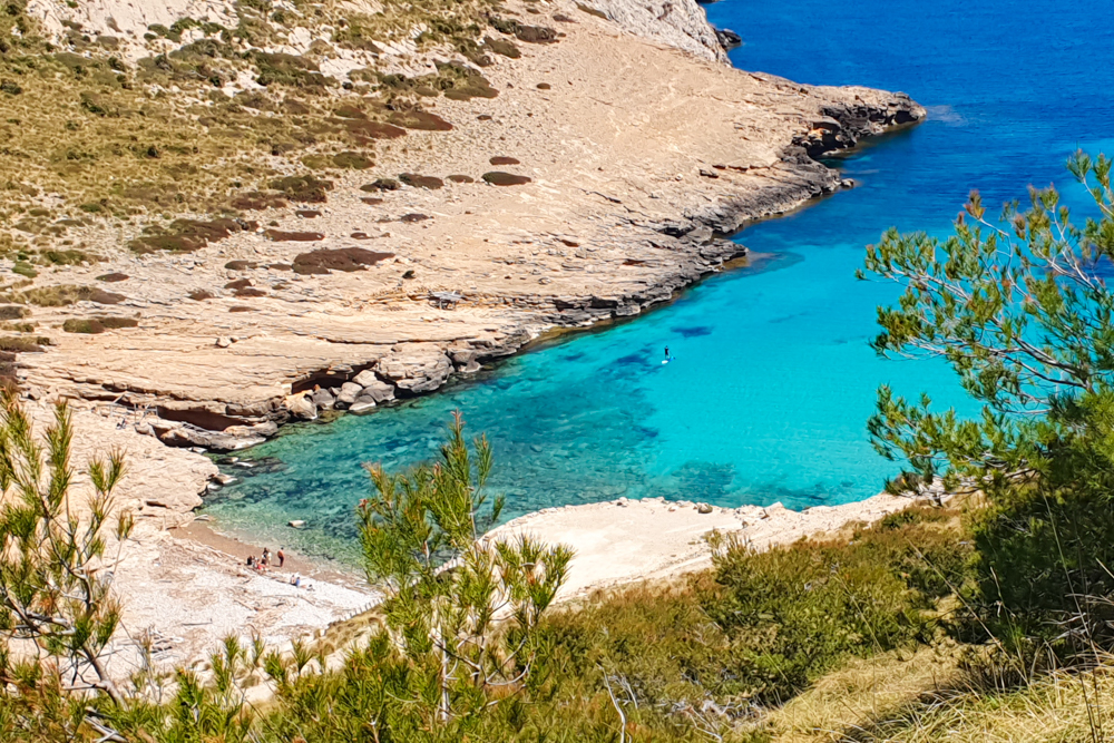 Der Strand Cala Figuera de Formentor