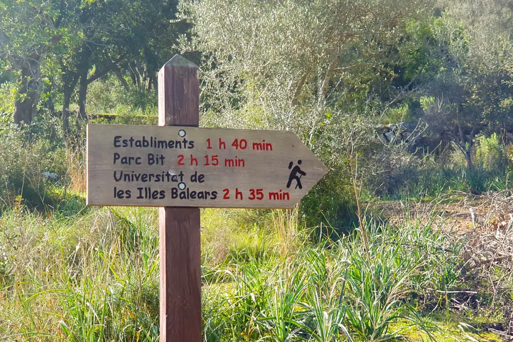 Start der Wanderung zum Cor de Maristella in Esporles