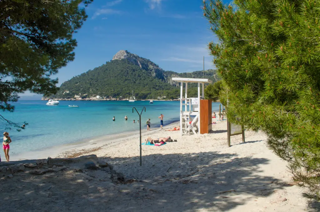 Strand Platja de Formentor auf Mallorca