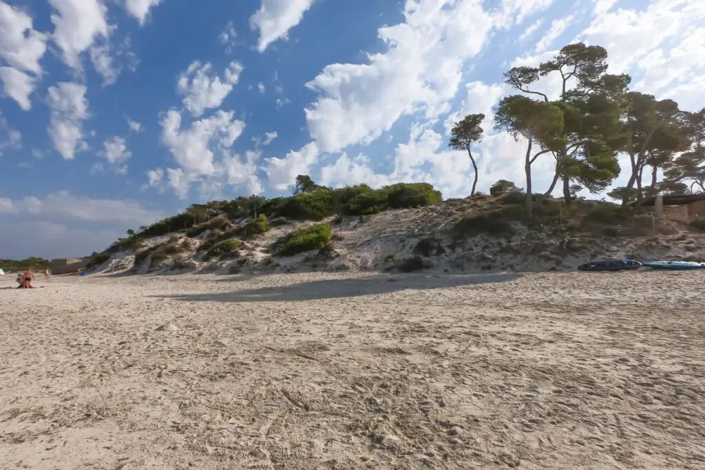 Strand Es Carbó bei Colònia de Sant Jordi