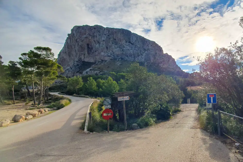 Cala Murta, Start der Wanderung
