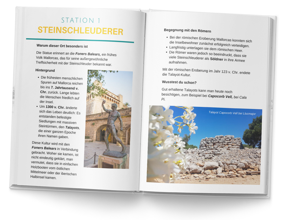 Eltern-E-Book mit Zusatzmaterial für die Schnitzeljagd durch Palma.