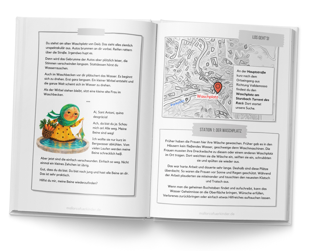 Schnitzeljagd durch Deiá: Das Kinderheft